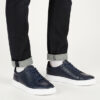 ADB3 Basket en cuir bleu marine réf 110