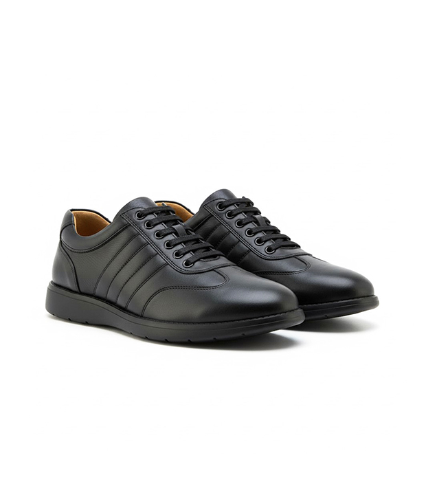 ADI2 Chaussure en vrai cuir noir réf 110