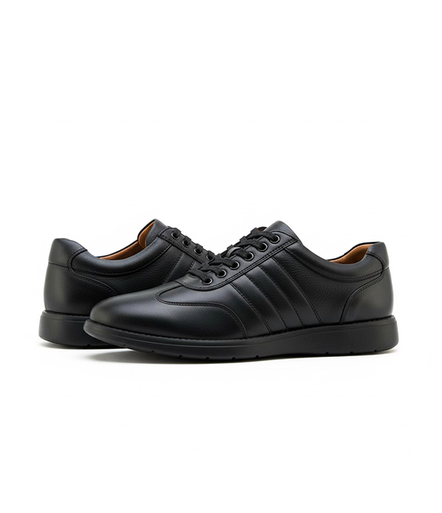 ADI3 Chaussure en vrai cuir noir réf 110
