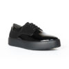 BLN2 Basket en vrai cuir noir réf 010