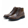 Bottine en vrai cuir marron réf 0254