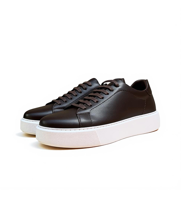 Ma2322 Basket en cuir marron réf 232