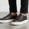 Ma2324 Basket en cuir marron réf 232