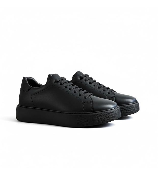 N2323 Basket en cuir noir réf 232