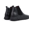 Bottine en vrai cuir noir réf 350P