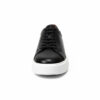 Basket en cuir noir avec semelle blanc réf 232
