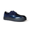 BASKET EN VRAI CUIR BLEU MARINE REF 010