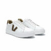 V0784 Basket en cuir blanc réf 078